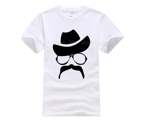 

men's fun casual print t shirt men fashion glasses man design novelty tie hat men's 2019 fashion style t shirt