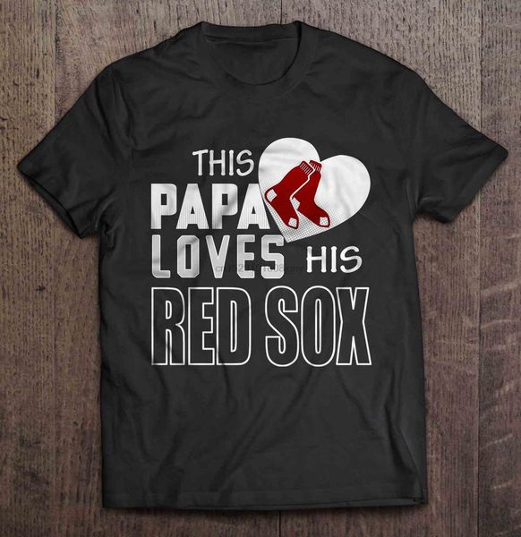 

men t shirt this papa loves his red sox women t-shirt