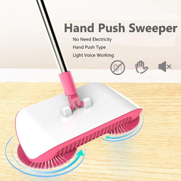 

stainless steel sweeping machine push type hand push magic broom dustpan household cleaning package hand sweeper mop