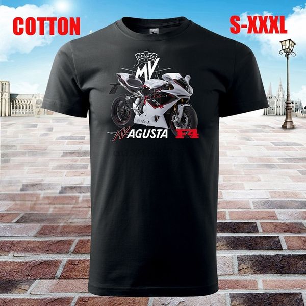 

mv agusta f4 мужские футболки motorrad байкер хлопок повседневная короткие рукава смешные tee shirt