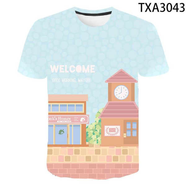 

new animal crossing street clothing cute quality 3d print shirts humor horror comics men clothing