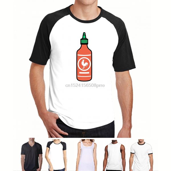 

printed men t shirt cotton o-neck tshirts cartoon sriracha short-sleeve women t-shirt