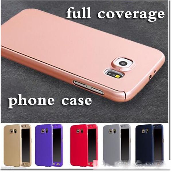 

full coverage protector screen protection 360 degree iphone case for iphone 7 7plus iphone8 6 6s 6plus samsung note 8 s8 plus with retail