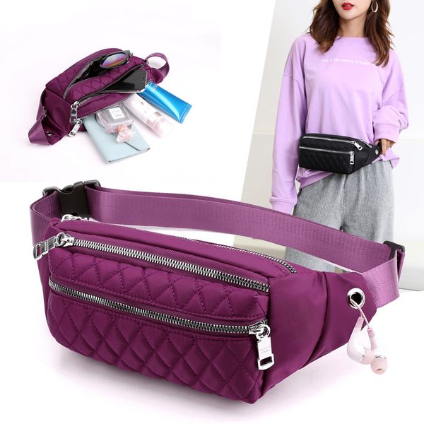 

vento marea travel waist pack for women 2020 casual nylon waterproof chest handbag belt shoulder bag large capacity sport purses