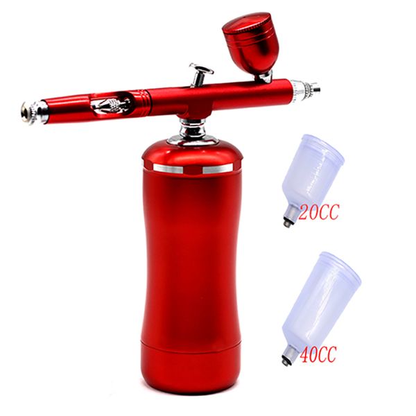

auto sfunction dual-action airbrush compressor 0.3mm spray gun for model cake car painting nail