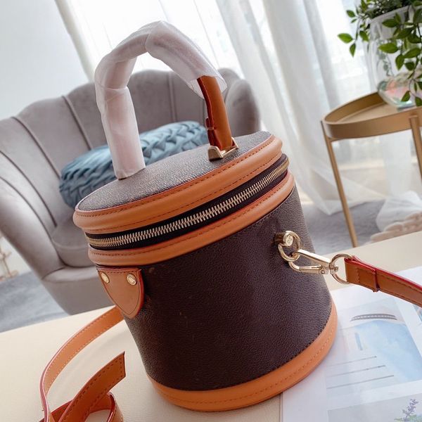 

fashion bucket bag cosmetic case leather ladies shoulder crossbody bags box graceful handbags purses