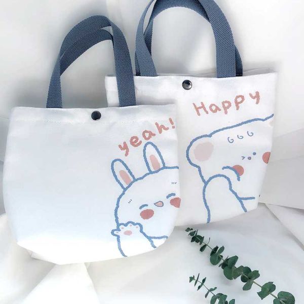 

fashion bag women canvas handbags designer bear printing large capacity shopping female handbag shoulder women bag