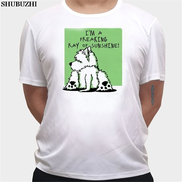 

new short sleeve round collar men t shirts fashion cool belly westie t-shirt euro size