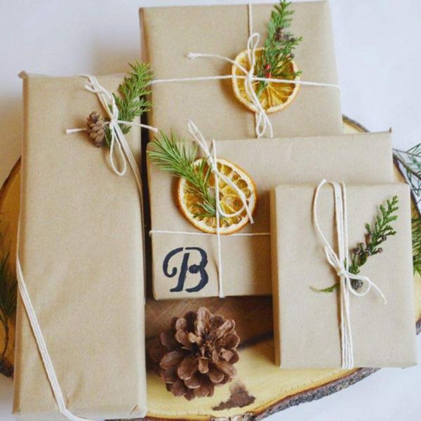 

brown kraft wrapping paper roll 30cm 100% recycle for wedding birthday party gift wrapping parcel packing art craft eco-friendly