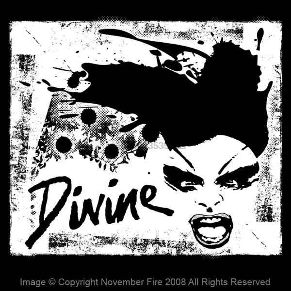 

divine pink flamingos john waters cult cinema female trouble art shirt nft454