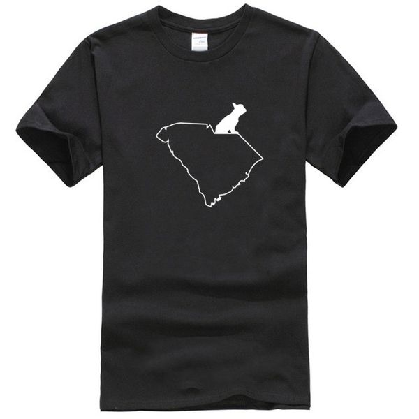 

personalized french bulldog frenchie south carolina dog men t-shirts building novelty kawaii t shirt for men outfit hip hop