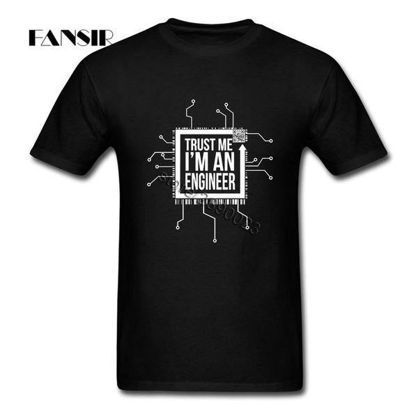 

new style men t-shirts trust men i am engineer short sleeved cotton o neck t-shirt for male camiseta