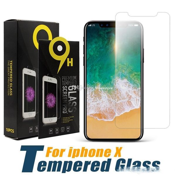 

2020 iphone 11 11pro max xs xsmax xr x 8 8plus tempered glass screen protector for iphone 7 6 6 plus 2.5d 9h anti-shatter paper package