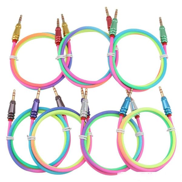 

nylon braided audio auxiliary cable 1m 3.5mm aux extension male to male stereo car cord jack forphone pc mp3 headphone speaker