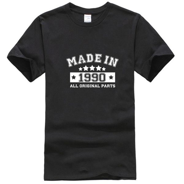 

fashion made in 1990 t shirt men cotton summer short sleeve 1990 birthday gift t-shirts funny man tshirt jl-141