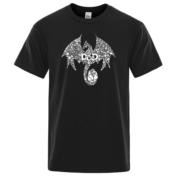 

summer t shirt men casual tshirt funny print mosaic dragon t-shirt man harajuku streetwear hip hop tee shirts men short sleeve