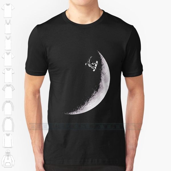 

moon boarder custom design print for men women cotton new cool tee t shirt big size 6xl moon boarder skateboarder