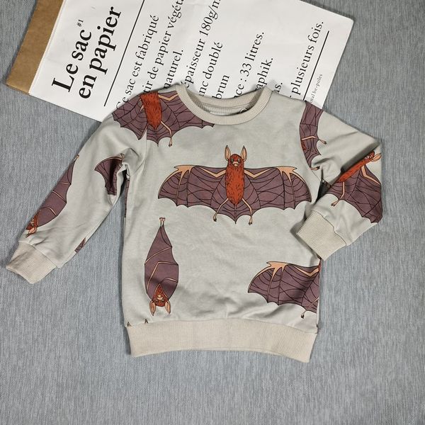 

bobozone bat sweatshirt for kids boys girls autumn, Black