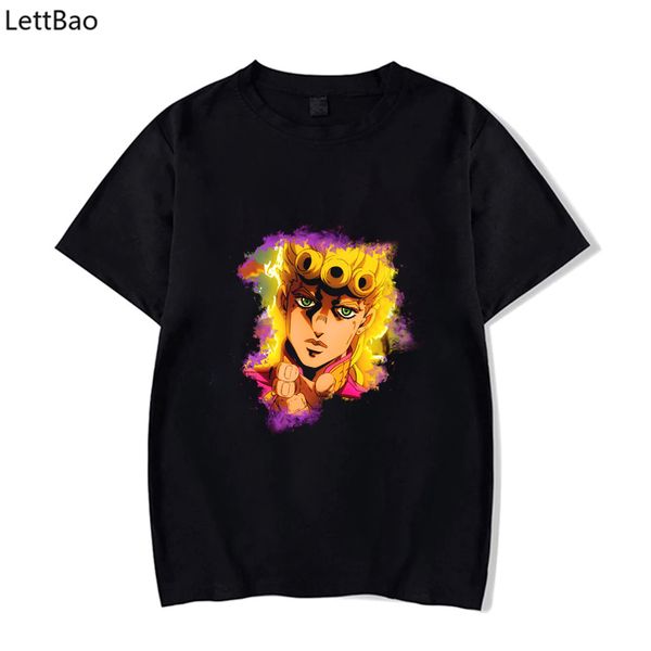 

2020 summer new anime jojo's bizarre adventure harajuku men women print t-shirt casual fashion streetwear short-sleeved clothing