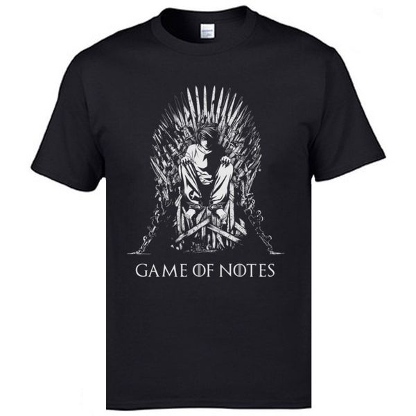 

latest design cool tee shirts game of notes death note grim thrones funny clothing shirt brand new fashion cotton & tees