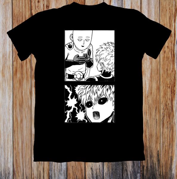 

one punch man saitama and genos t-shirt harajuku t shirt fashion classic unique