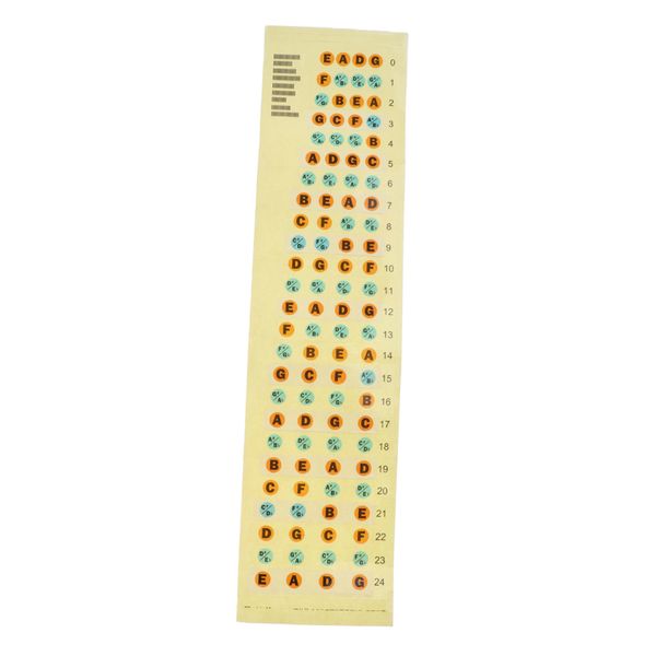 

bass guitar fretboard note labels fret stickers for 4 string bass parts