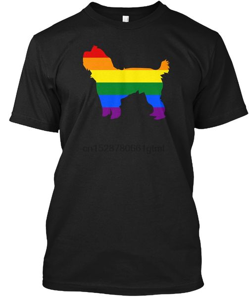

мужчины футболка gay pride мама собак йорки радуга флаг женщина футболка