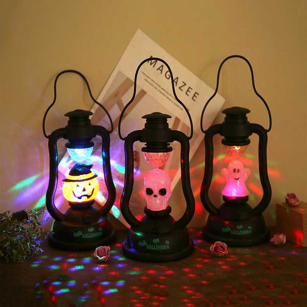 

1pc halloween decorations colorful pumpkin lights scary lantern hanging lamp haunted house party decor txtb1