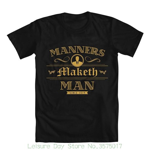 

cotton casual men t shirts men kingsman manners maketh man boys' t-shirt