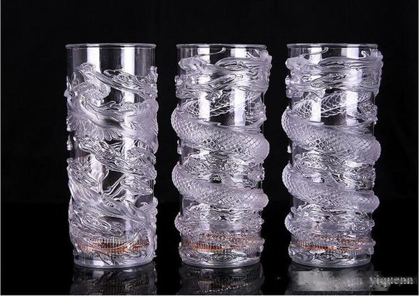 

creative led multicolored luminous wine glass water induction dragon and phoenix cup color changing luminous cup halloween gift