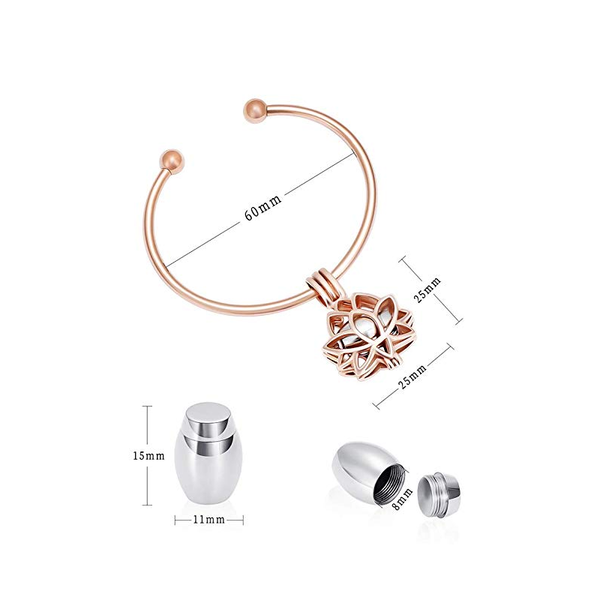 

pendant necklaces lkj1024 est customize available lotus cover hold mini cremation urn holder stainless steel urns keepsake, Silver