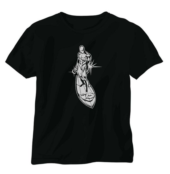 

silver surfer funny joke tee shirt fantastic 4 fashion tee shirt