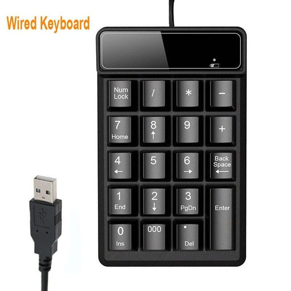 

2.4ghz wireless keyboard mini usb numeric keypad 19 keys number pad numpad receiver for accounting lappc computer