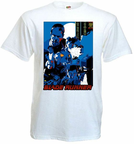 

blade runner v8 t shirt white movie poster all sizes s-5xl