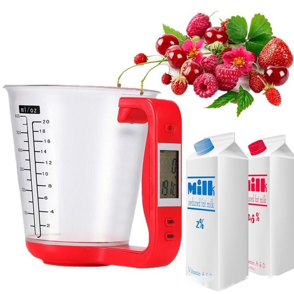 

measuring cup kitchen scales digital beaker libra electronic tool scale with lcd display temperature measurement cups 40%off t200523