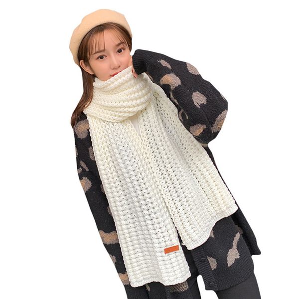 

solid knitted cashmere scarf women long foulard femme shawl neck wraps winter warm scarves szalik for ladies, Blue;gray