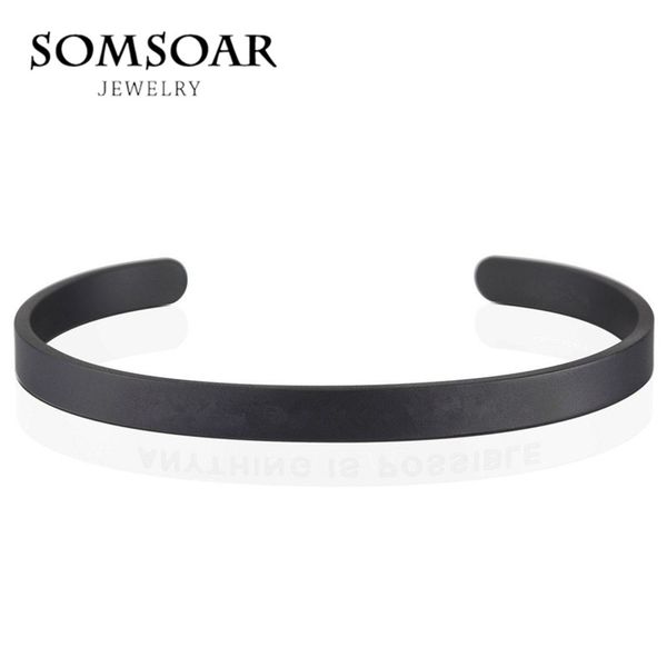 

bangle wholesale black color 3mm,5mm,7mm wide personalization stamped mantra can engraved meaningful words as gift for men