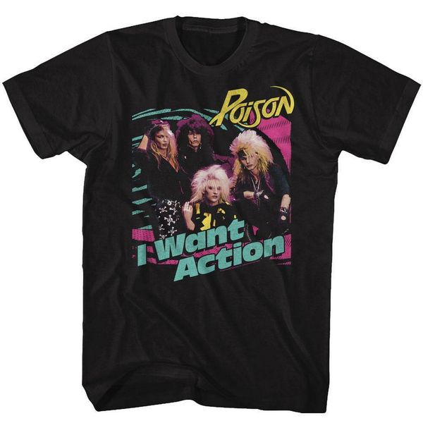 

poison bright action licensed t-shirt cotton loose plus size tee shirt