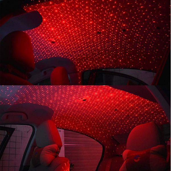 

1pcs интерьер автомобиля светодиодного декоративное освещение romantic крыша автомобиля star dynamic sound control led автомобиль / семья