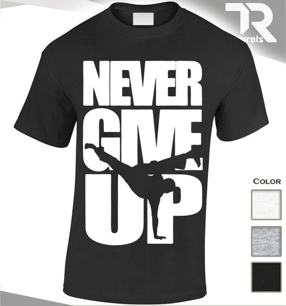 

never give up afro brazilian capoeira mixed martial arts t shirt mmaharajuku streetwear shirt menfighter