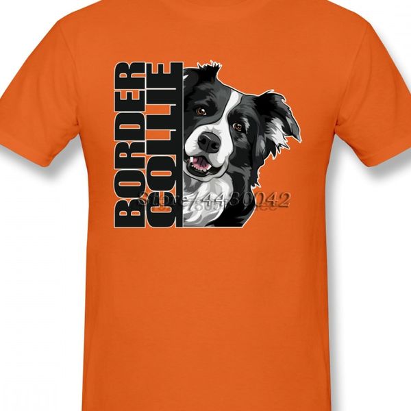 

multi color t shirts men border collie dog men t shirt custom cotton short sleeve guys clothing