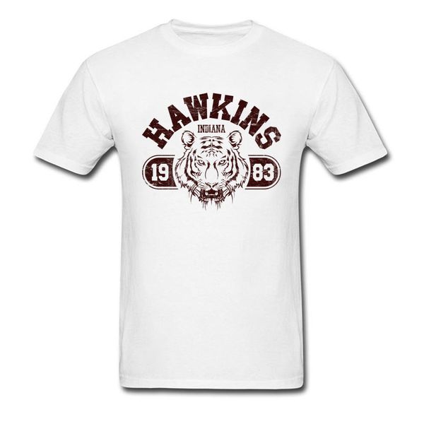 

hawking t shirt 1983 white tiger t shirts for men funny designs crewneck summer tees strange things school tshirt o-neck