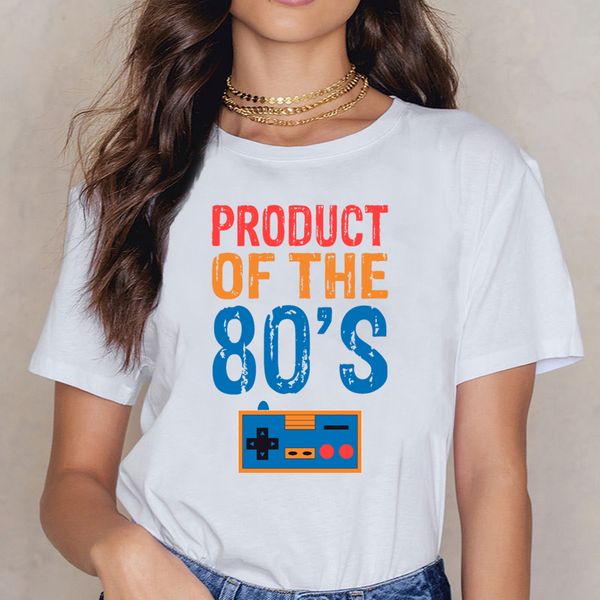 

вершины тенниска женщина продукт of the 80s design black версия для печати женской рубашки