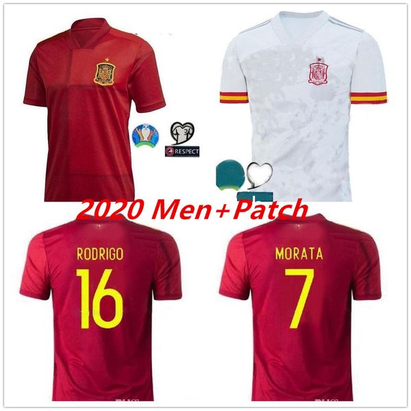 

2020 a. иньеста футбол трикотажные мужские isco diego costa home away джерси испания asensio пике маек camisetas де футбол униформа, Black;yellow