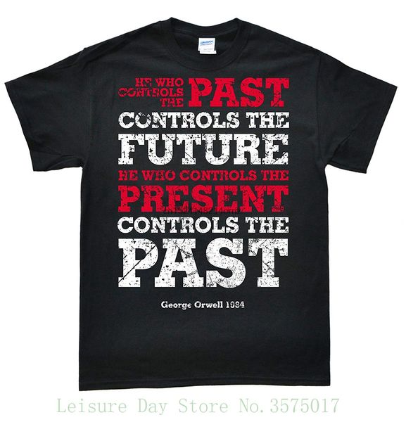 

stooble men george orwell 1984 t-shirt new fashion mens short sleeve tshirt cotton t shirts