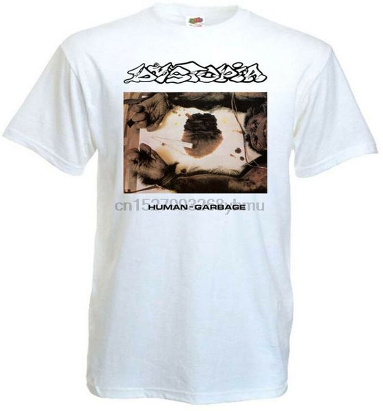 

dysa human = garbage v10 t-shirt white hardcore punk all sizes s-5xl