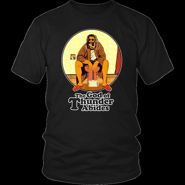 

the god of thunder abides t-shirt funny thor advenger endgame