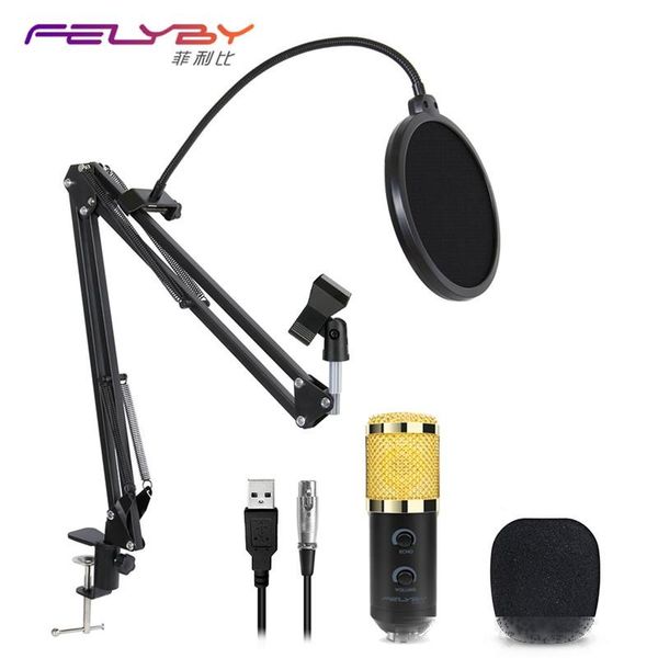 

felyby mikrofon bm 800 upgraded bm 900 usb professional microphone for computer condenser microphone karaoke microphones