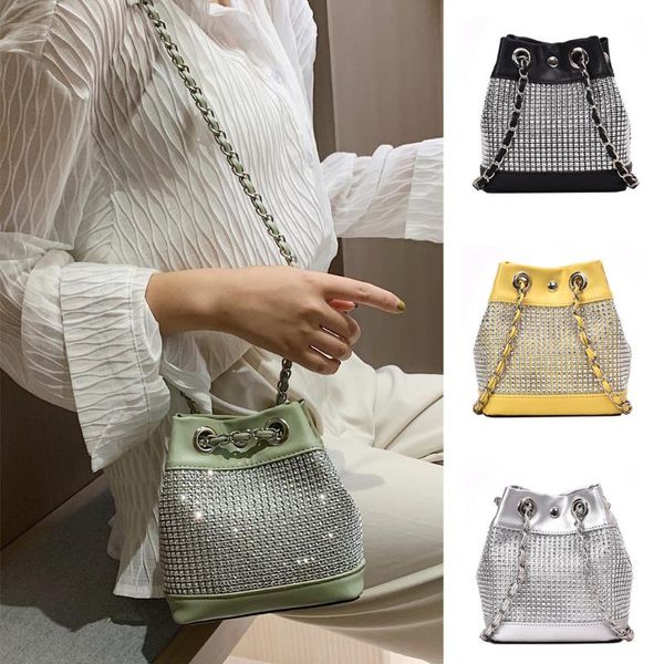 

ocardian handbag fashion ladies bright super soft touch leather shoulder bags messenger bag diamonds handbag bucket bag o21