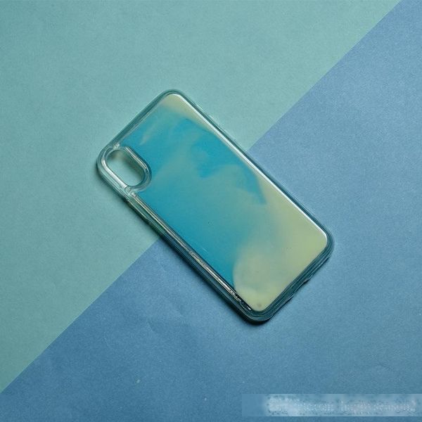 

luminous quicksand phone case back cover for iphone xs max xr x 8 7 6 plus shell tpu night light